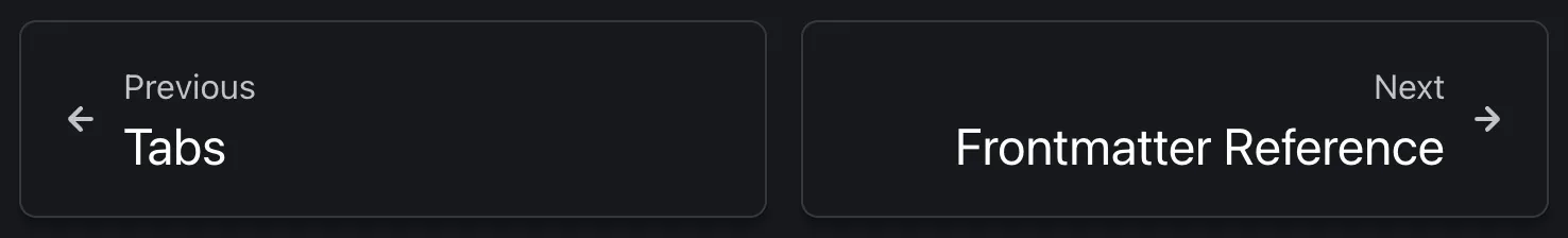 Starlight pagination buttons